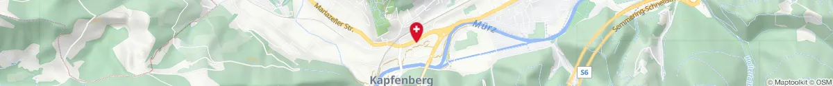 Map representation of the location for Europa-Apotheke in 8605 Kapfenberg